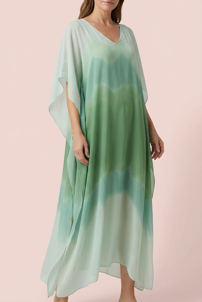 Vestido midi elegante y colorido para mujer, ligero y chic para fiesta o verano