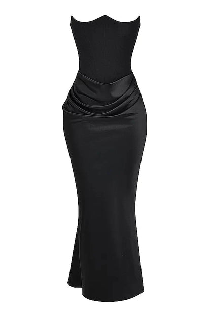 Vestido largo elegante sin mangas para mujer, sofisticado para fiesta o gala