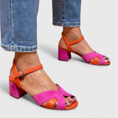 Sandalias de Tacón Bloque con Correa