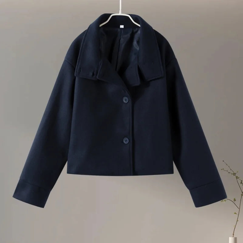 Bronte | Abrigo Entallado con Cuello Alto y Doble Botonadura para Mujer