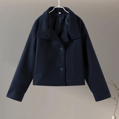 Bronte | Abrigo Entallado con Cuello Alto y Doble Botonadura para Mujer