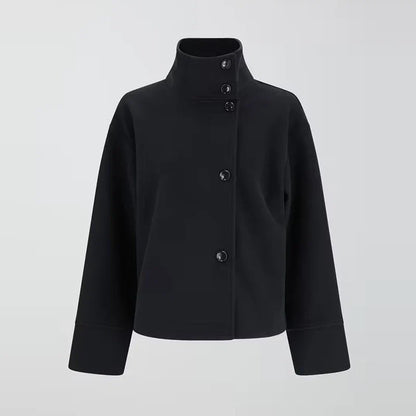 Bronte | Abrigo Entallado con Cuello Alto y Doble Botonadura para Mujer