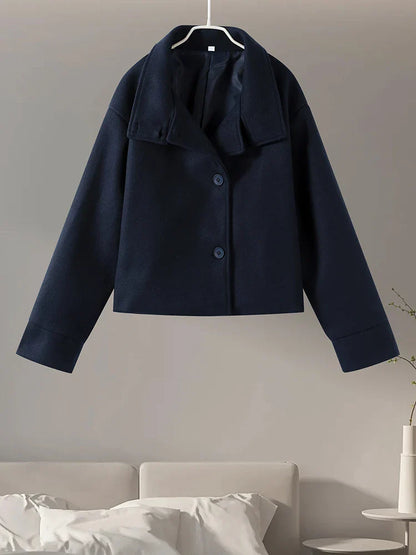 Bronte | Abrigo Entallado con Cuello Alto y Doble Botonadura para Mujer