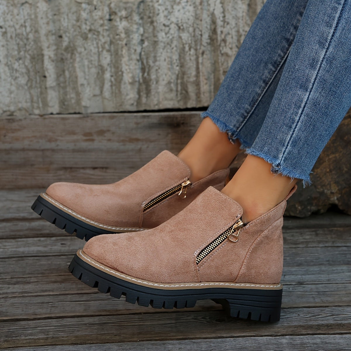 Botines ortopédicos con estampado animal y suela ergonómica para mujer, cómodos y modernos para otoño o uso diario