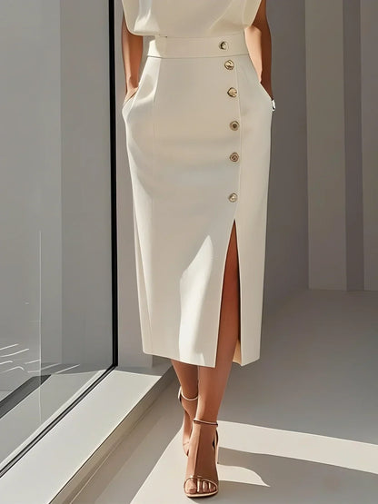 Vestido midi con toque femenino y estilo atemporal - elegante para cada día