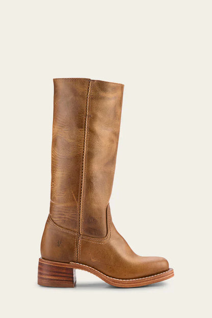 Lucía | Botas de Cuero Exclusivo con Suela Flexible y Tacón Elegante para Mujer