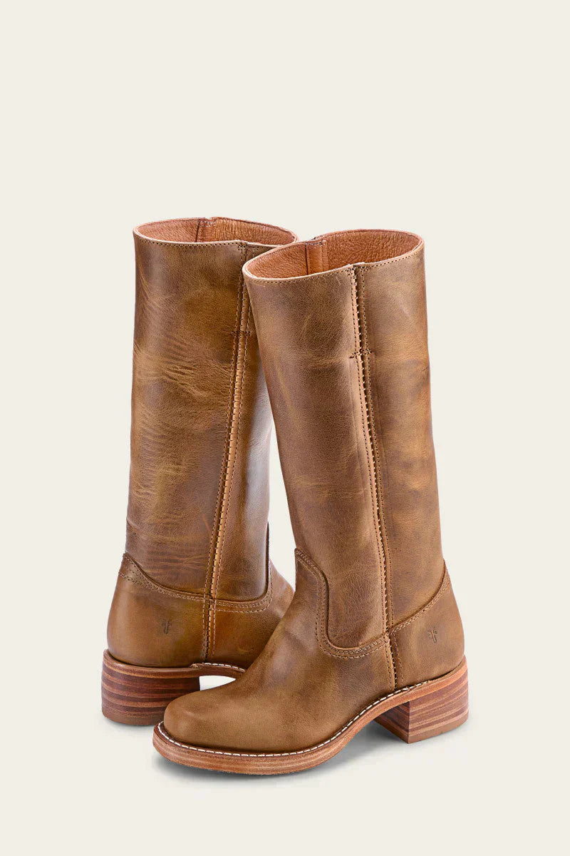 Lucía | Botas de Cuero Exclusivo con Suela Flexible y Tacón Elegante para Mujer