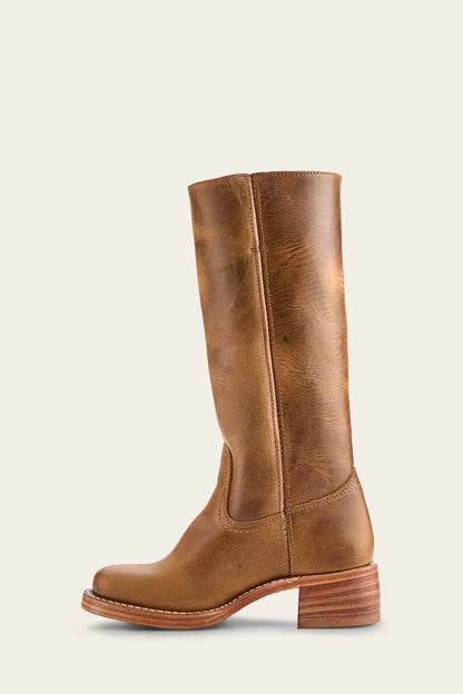 Lucía | Botas de Cuero Exclusivo con Suela Flexible y Tacón Elegante para Mujer