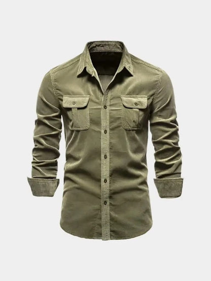 Casual Business Corduroy Shirt - Cross & Crown - Cross & Crown