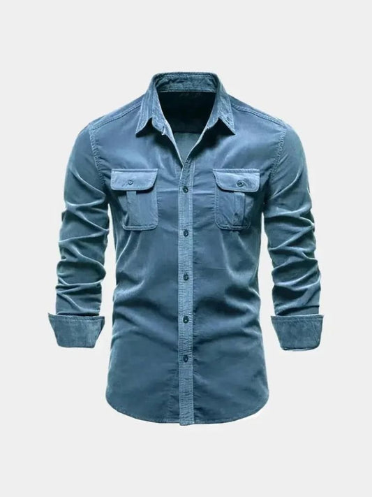 Casual Business Corduroy Shirt - Cross & Crown - Cross & Crown