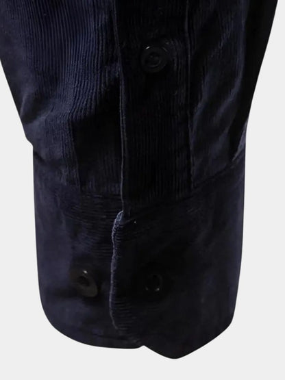 Camisa de pana para hombre, estilo casual business y versátil