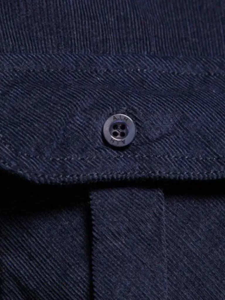 Camisa de pana para hombre, estilo casual business y versátil