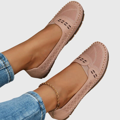 Zapatos ortopédicos tipo mocasín con plantilla ergonómica y suela flexible para mujer, cómodos y versátiles para uso diario o trabajo