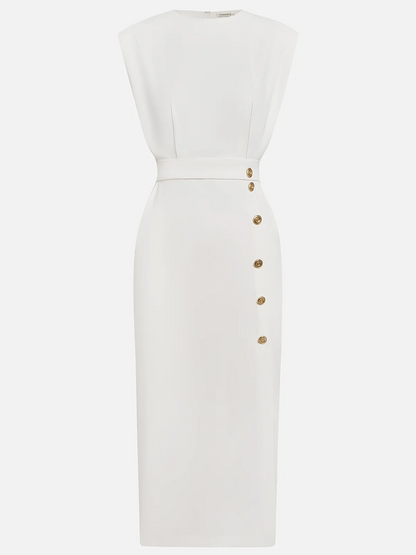 Vestido midi con toque femenino y estilo atemporal - elegante para cada día
