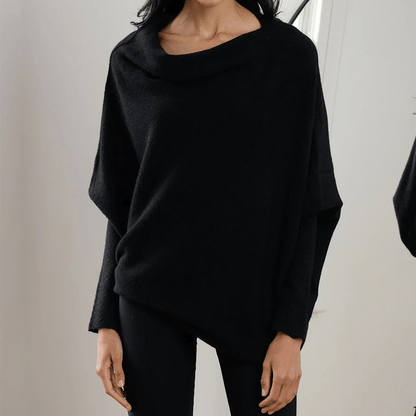 Celestina | Women's Off Shoulder Long Sleeve Sweater - Light Grey - Image 14
