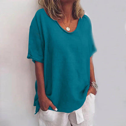 Camisa holgada para mujer, cómoda y versátil para uso diario