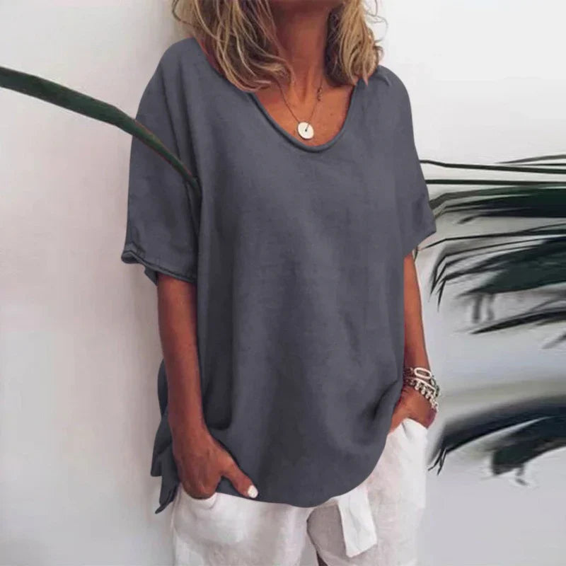 Camisa holgada para mujer, cómoda y versátil para uso diario