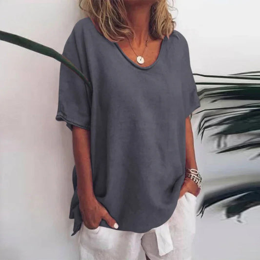 Camisa holgada para mujer, cómoda y versátil para uso diario