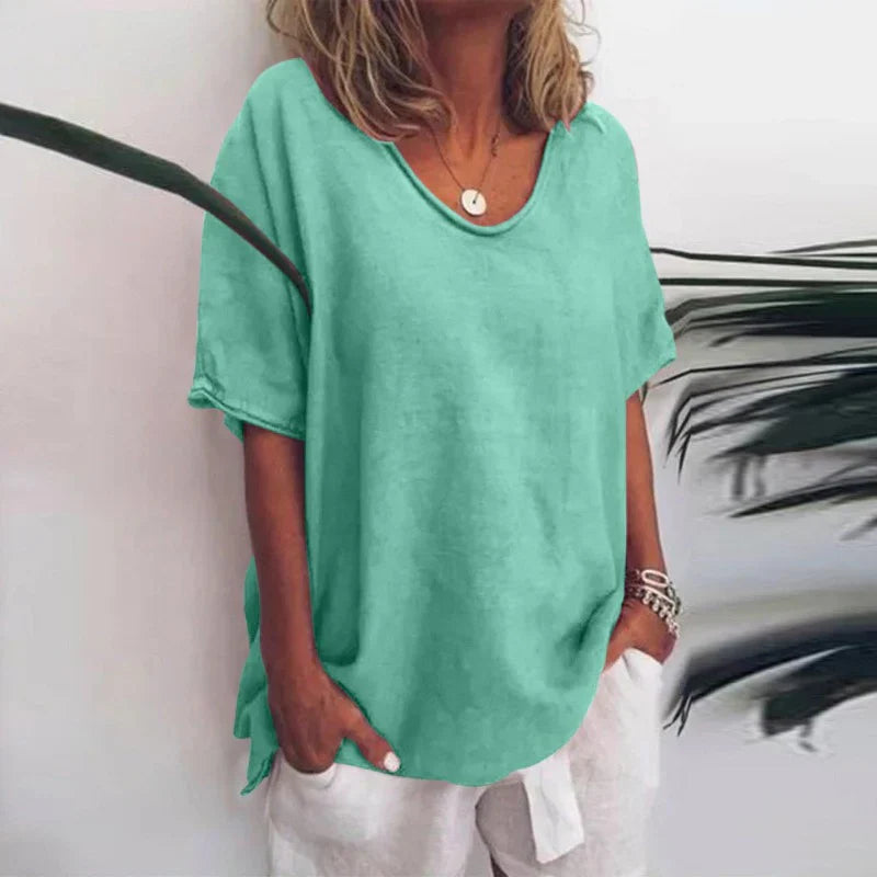 Camisa holgada para mujer, cómoda y versátil para uso diario