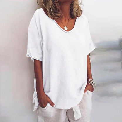 Camisa holgada para mujer, cómoda y versátil para uso diario