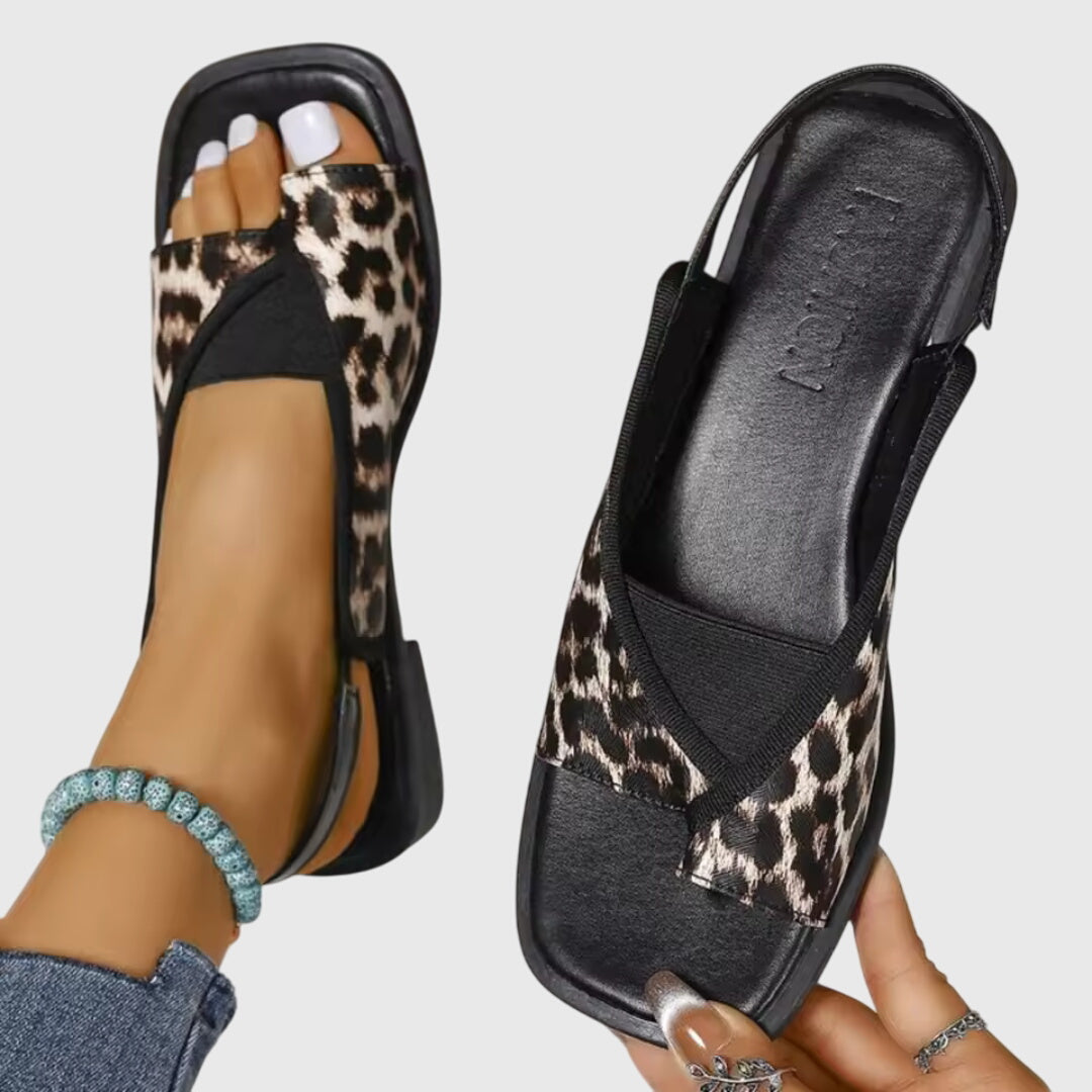 Sandalias ortopédicas con tiras elegantes y plantilla ergonómica para mujer, cómodas y ligeras para verano o uso diario