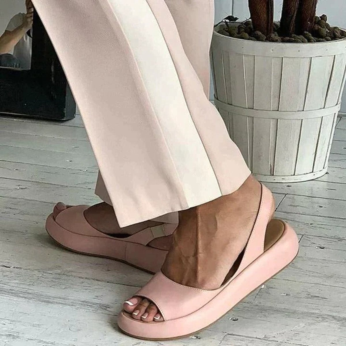 Darla | Sandalias con Tira en el Talón y Punta Abierta para Mujer