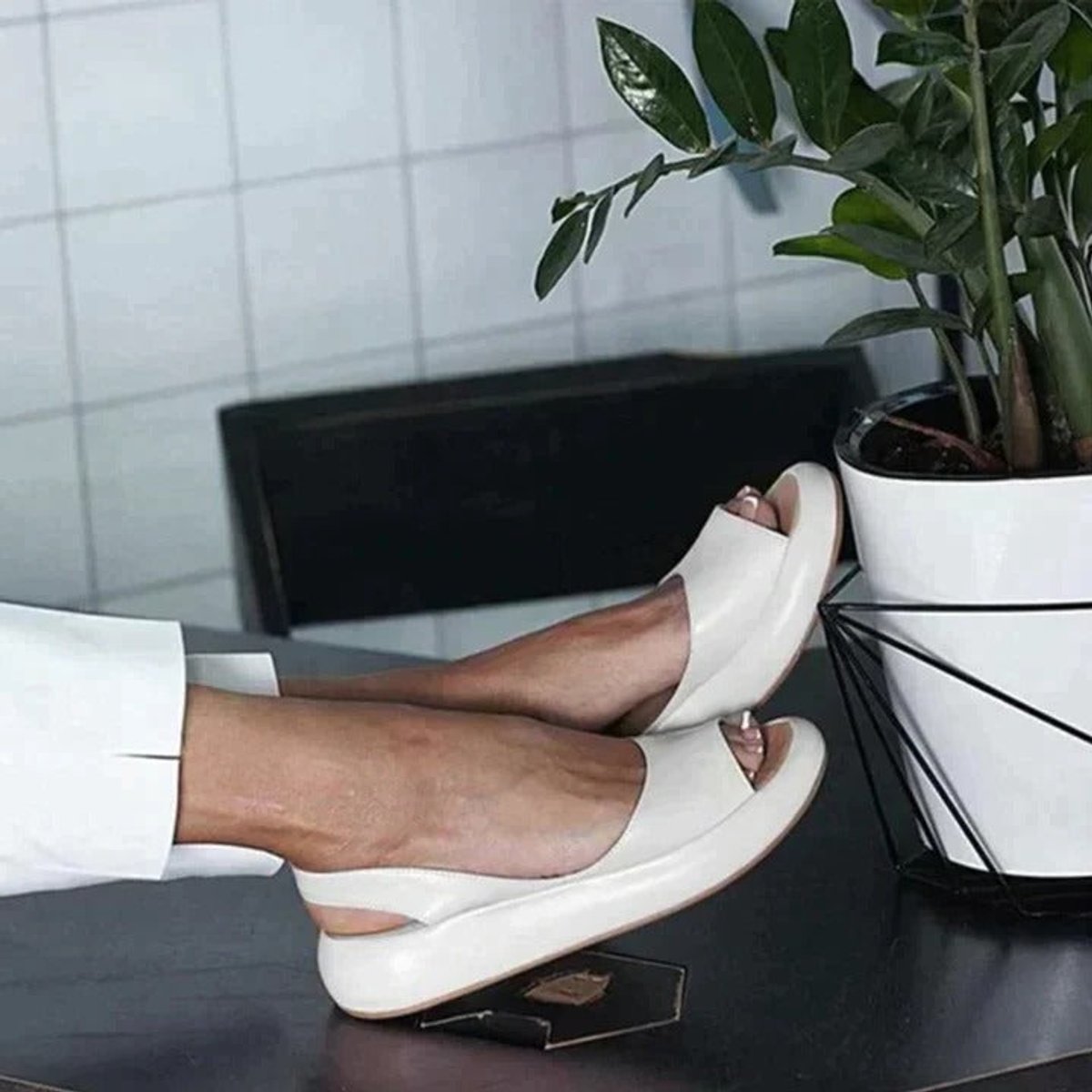 Darla | Sandalias con Tira en el Talón y Punta Abierta para Mujer