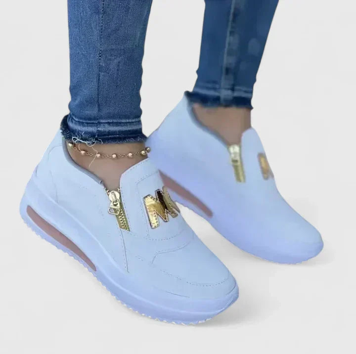 Sneakers de plataforma slip-on para mujer