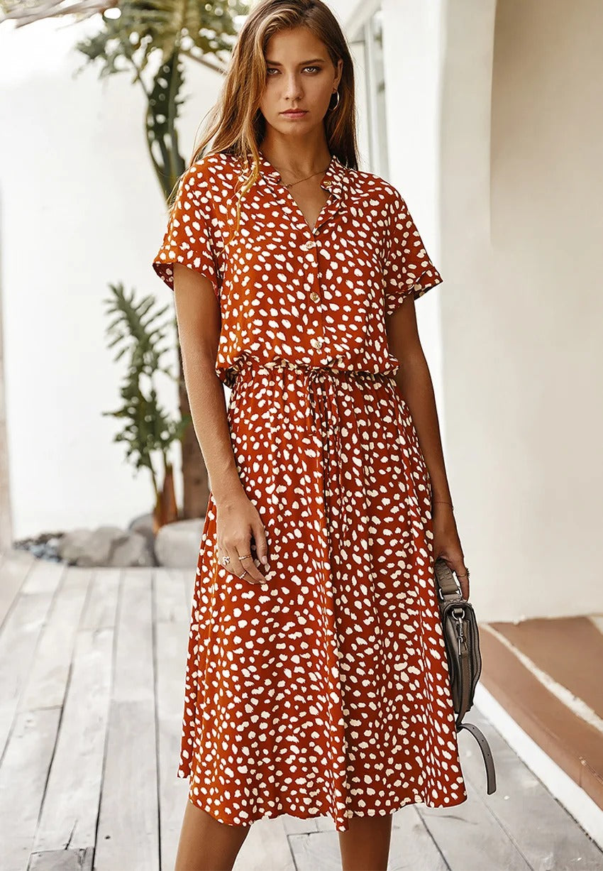 Vestido veraniego cómodo y elegante - fresco para los días cálidos