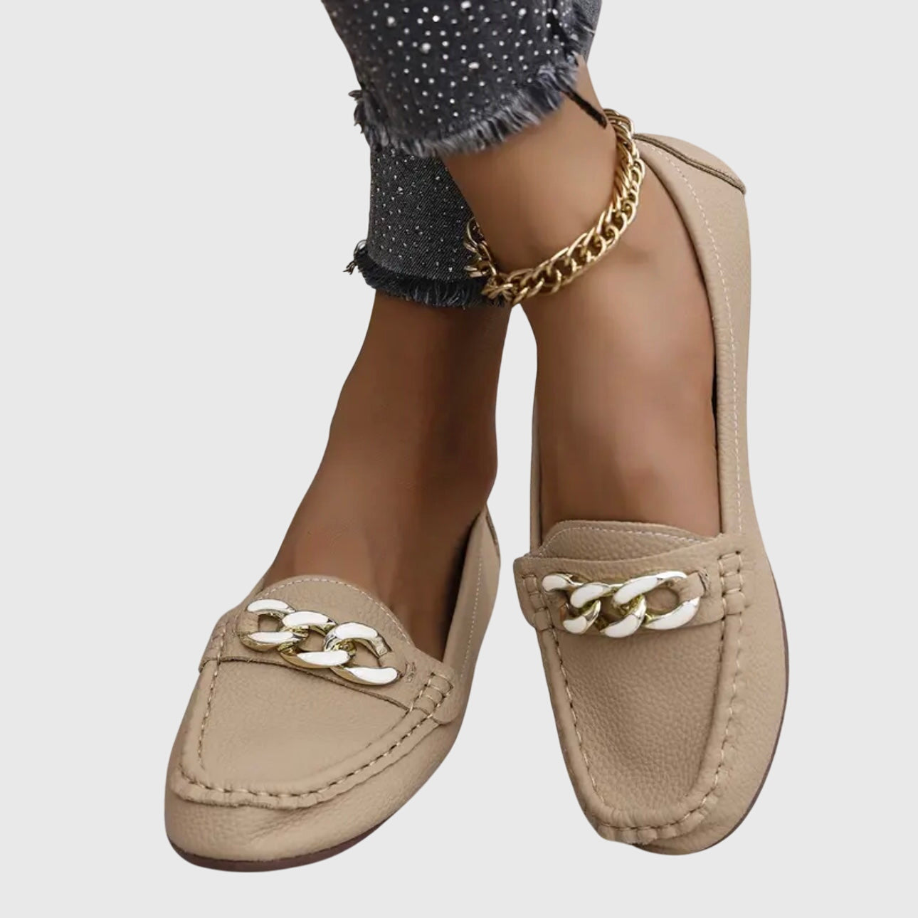 Loafers ortopédicos femeninos con plantilla acolchada y suela antideslizante, versátiles y confortables para caminar