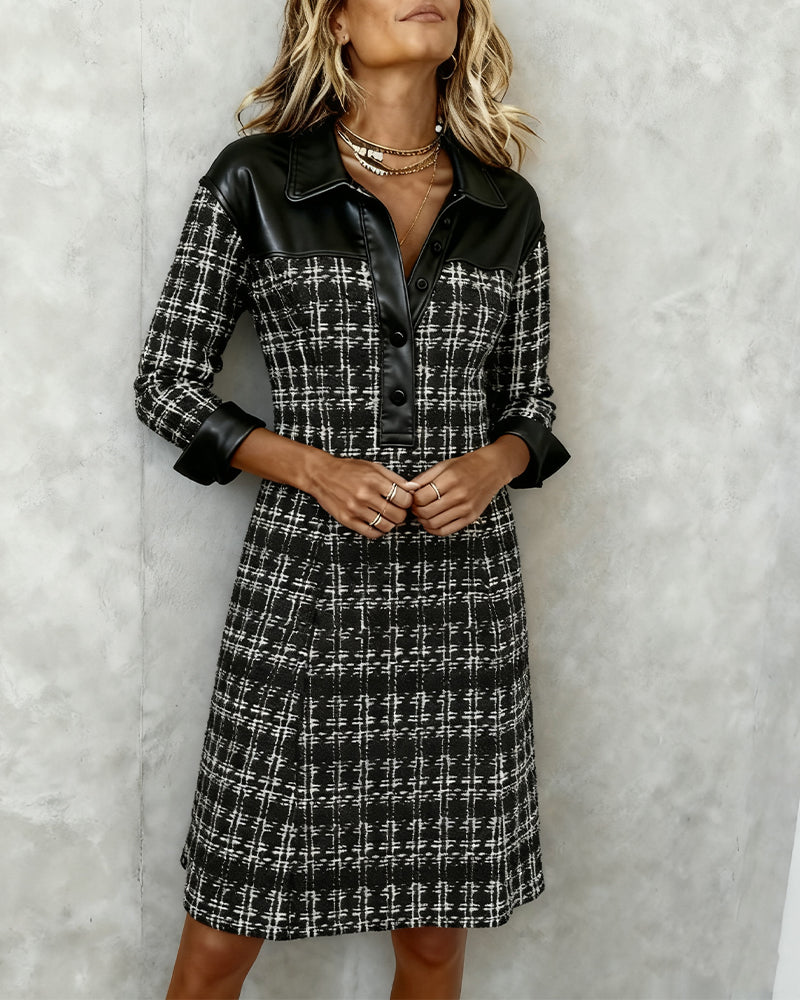 Vestido camisero con cierre de botones para mujer, ligero y chic para primavera
