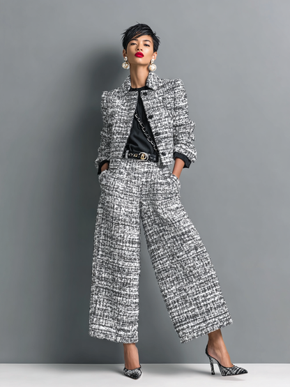 Conjunto de chaqueta de manga larga y pantalones informales, cómodo y moderno para el uso diario