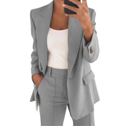 Enna | Conjunto de Blazer y Pantalón Elegante Oficina Formal