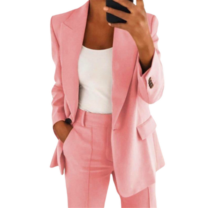 Enna | Conjunto de Blazer y Pantalón Elegante Oficina Formal