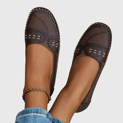 Zapatos ortopédicos tipo mocasín con plantilla ergonómica y suela flexible para mujer, cómodos y versátiles para uso diario o trabajo