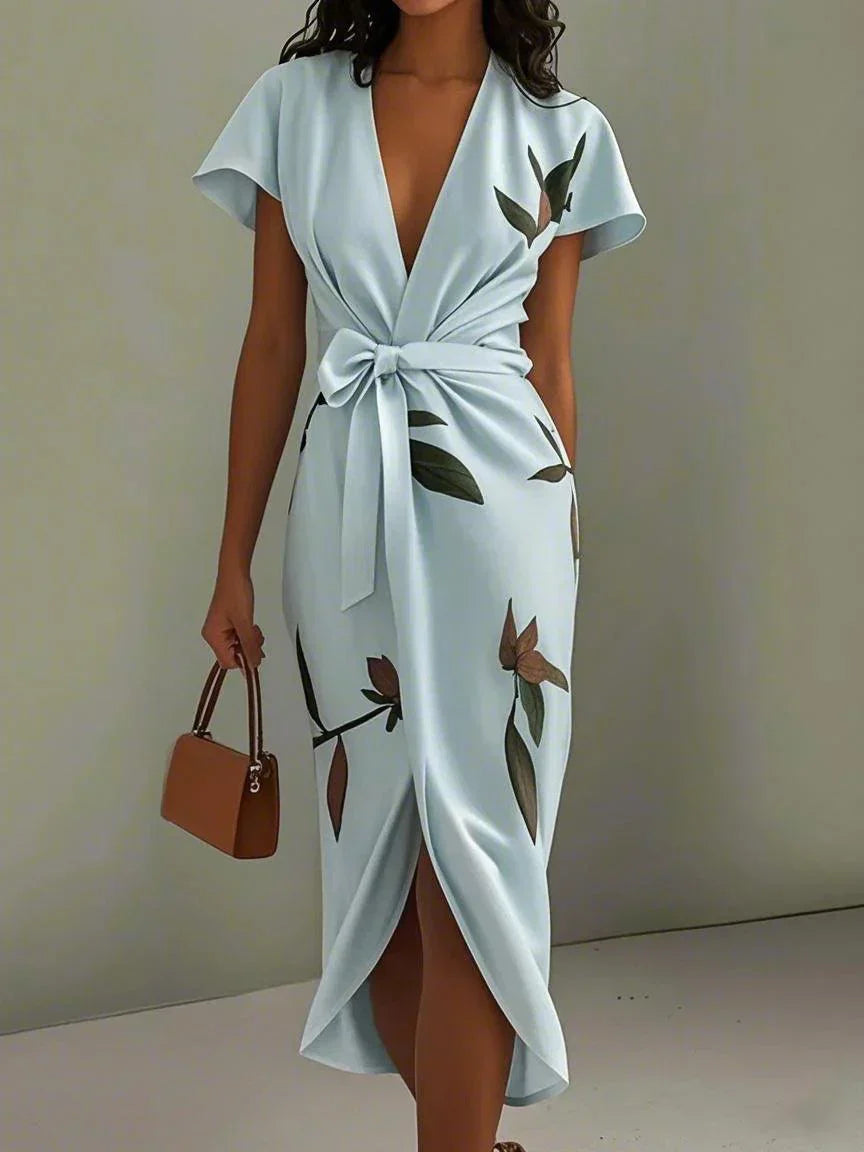Vestido Envolvente Elegante Para Mujer - Estilo Chic