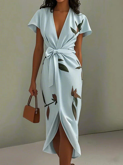 Vestido Envolvente Elegante Para Mujer - Estilo Chic