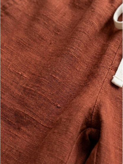 Pantalones anchos con cordón ajustable para mujer