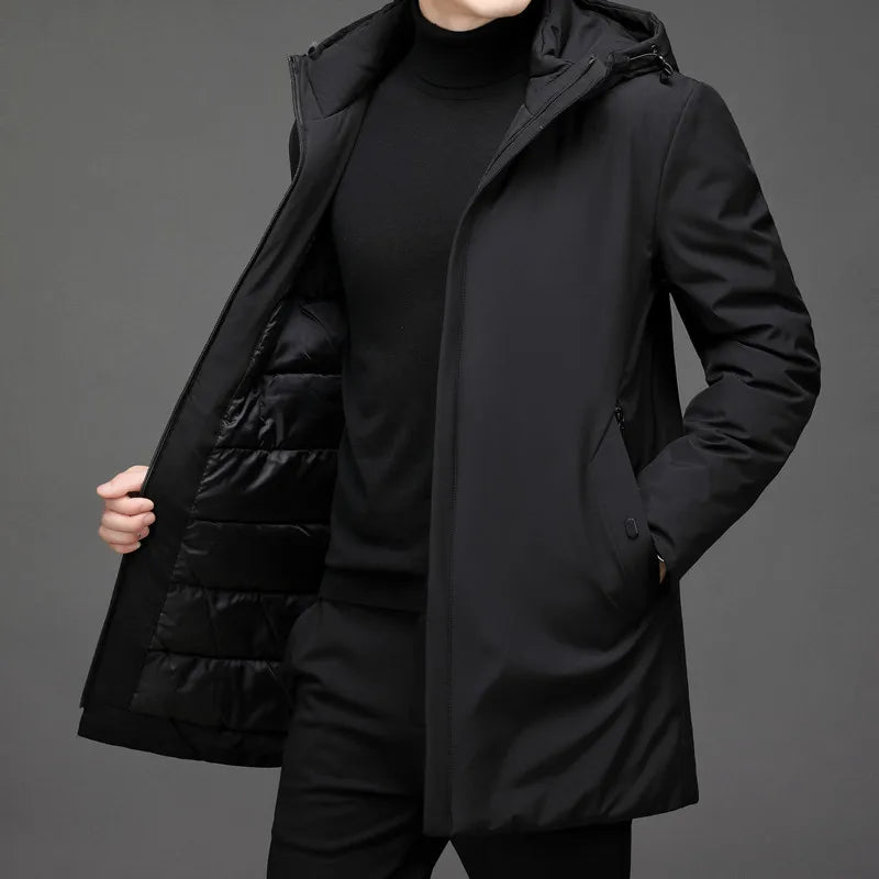 Chaqueta hombre de invierno atemporal, confortable y cálida para frío