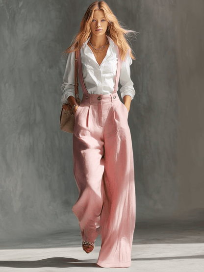 Overalls Pantalón Pierna Ancha Tirantes