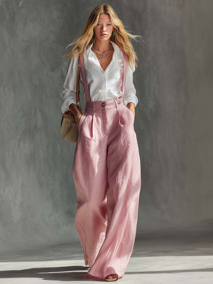 Overalls Pantalón Pierna Ancha Tirantes