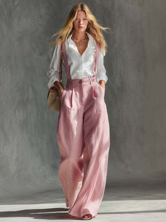 Overalls Pantalón Pierna Ancha Tirantes
