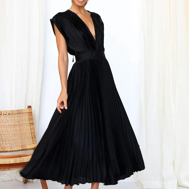 Vestido elegante para mujer, ligero y sofisticado para fiesta u oficina
