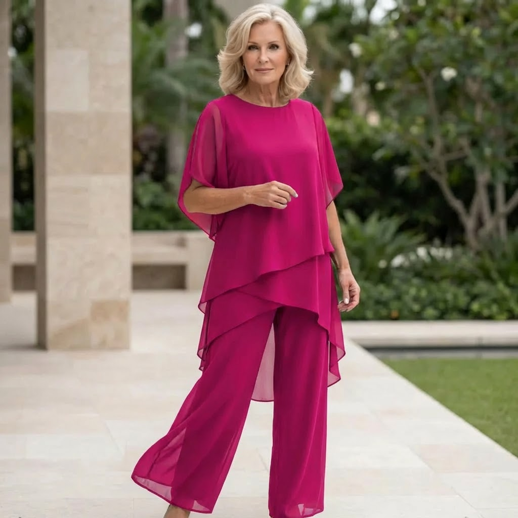 Nora | Conjunto con Pantalones Palazzo Drapeados para Mujer de Verano