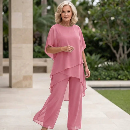 Nora | Conjunto con Pantalones Palazzo Drapeados para Mujer de Verano