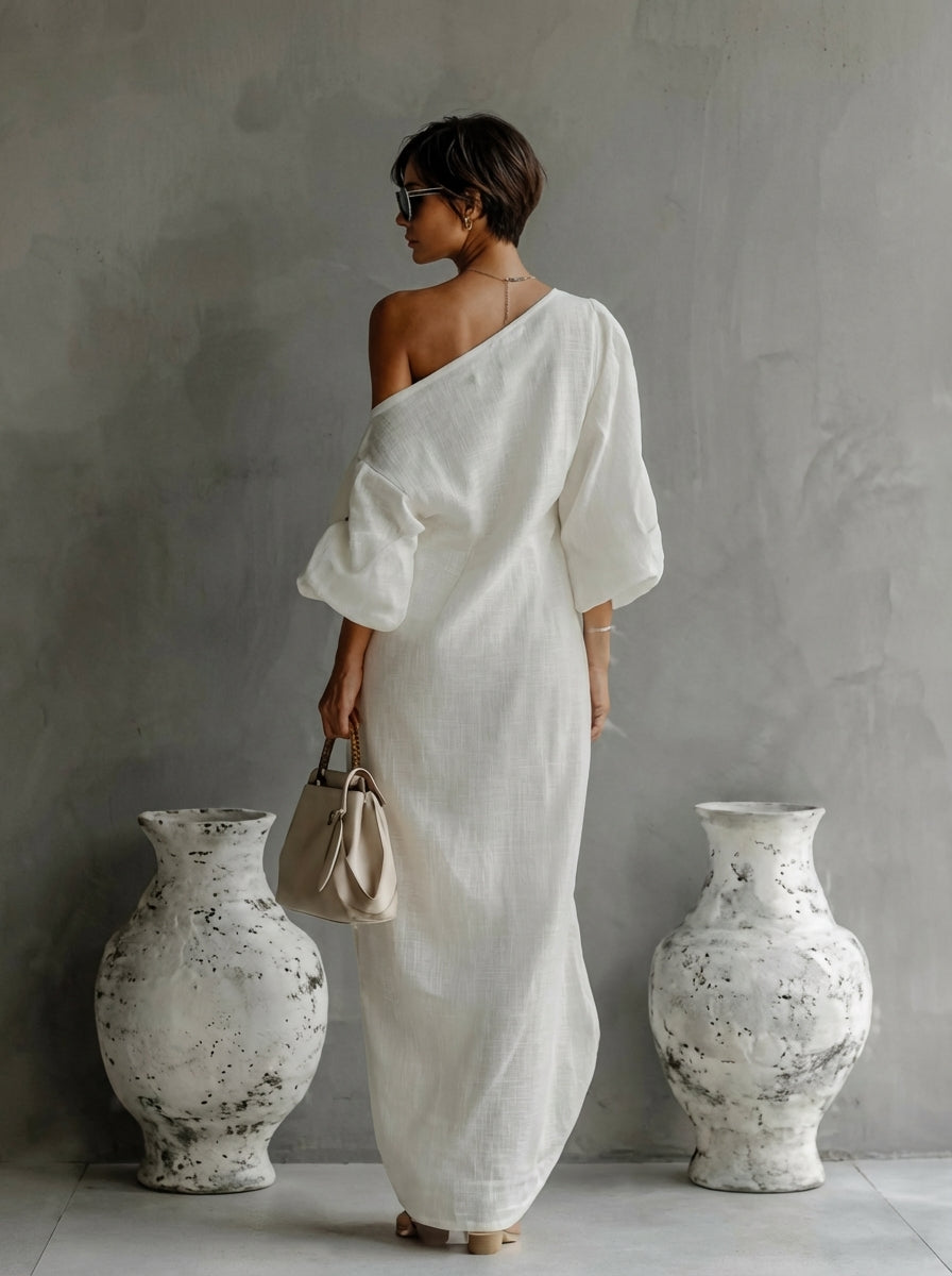 Vestido maxi chic para mujer con diseño atemporal y ajuste cómodo, perfecto para un look elegante y moderno