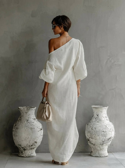 Vestido maxi chic para mujer con diseño atemporal y ajuste cómodo, perfecto para un look elegante y moderno