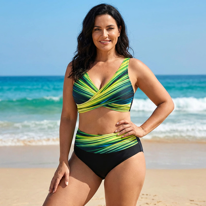 Bikini Bikini Estampado Elegante Playa Verano