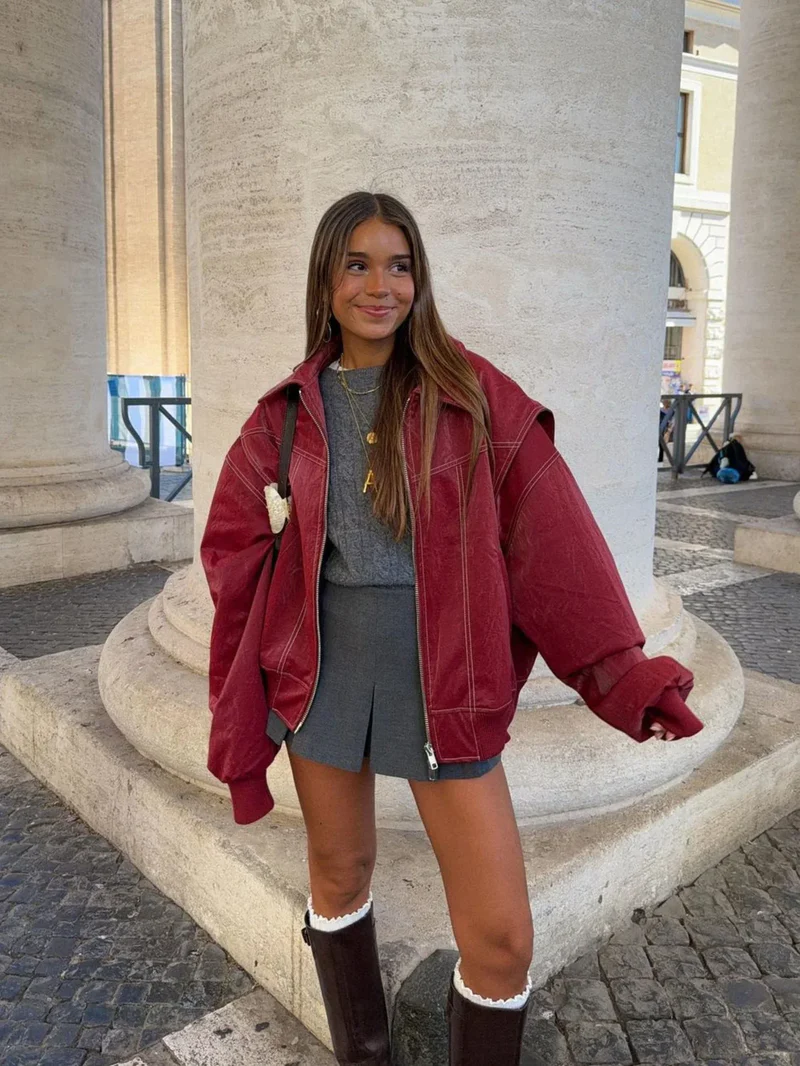 Belle | Chaqueta oversize en contraste