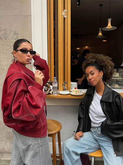 Belle | Chaqueta oversize en contraste